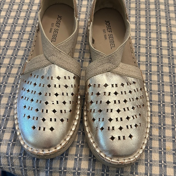 Joseph Seibel Sophie 44 leather pull on flat espadrille - Picture 5 of 13